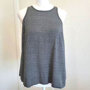 Old Navy Sleevless Swing Top High Neck Printed Hi Lo